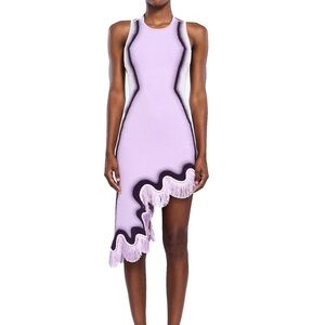 PH5 Asymmetrical Lilac Dress with Fringe